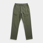 Tapered Pants Elastic Waist Flat Front for Men