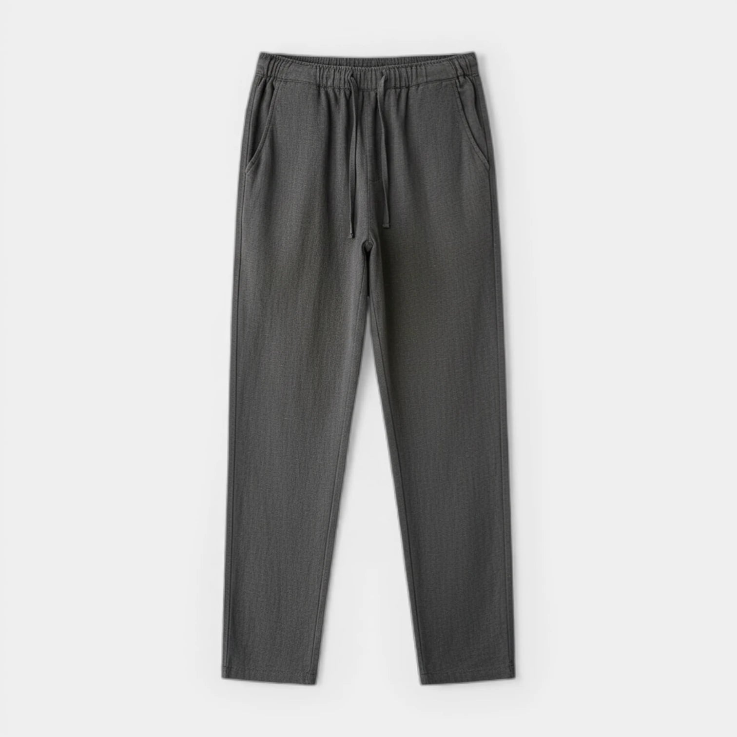 Straight Leg Drawstring Elastic Waist Pants for Men