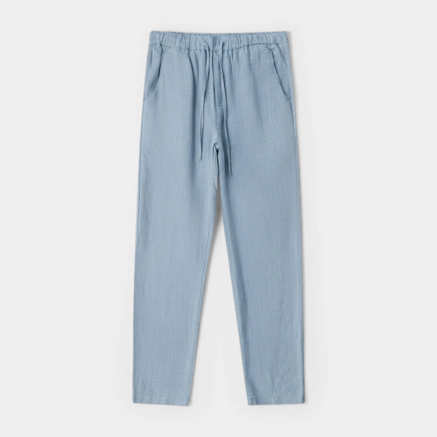 Straight Leg Drawstring Elastic Waist Pants for Men