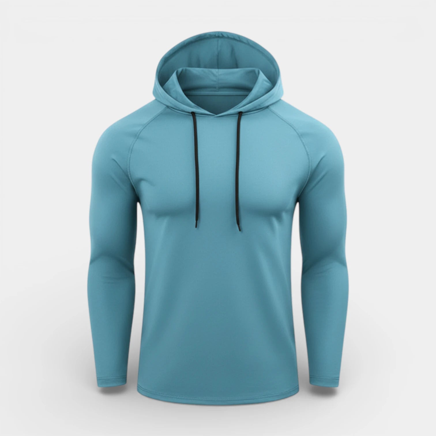 Slim Fit Gym Pullover Hoodie Long Sleeve for Men