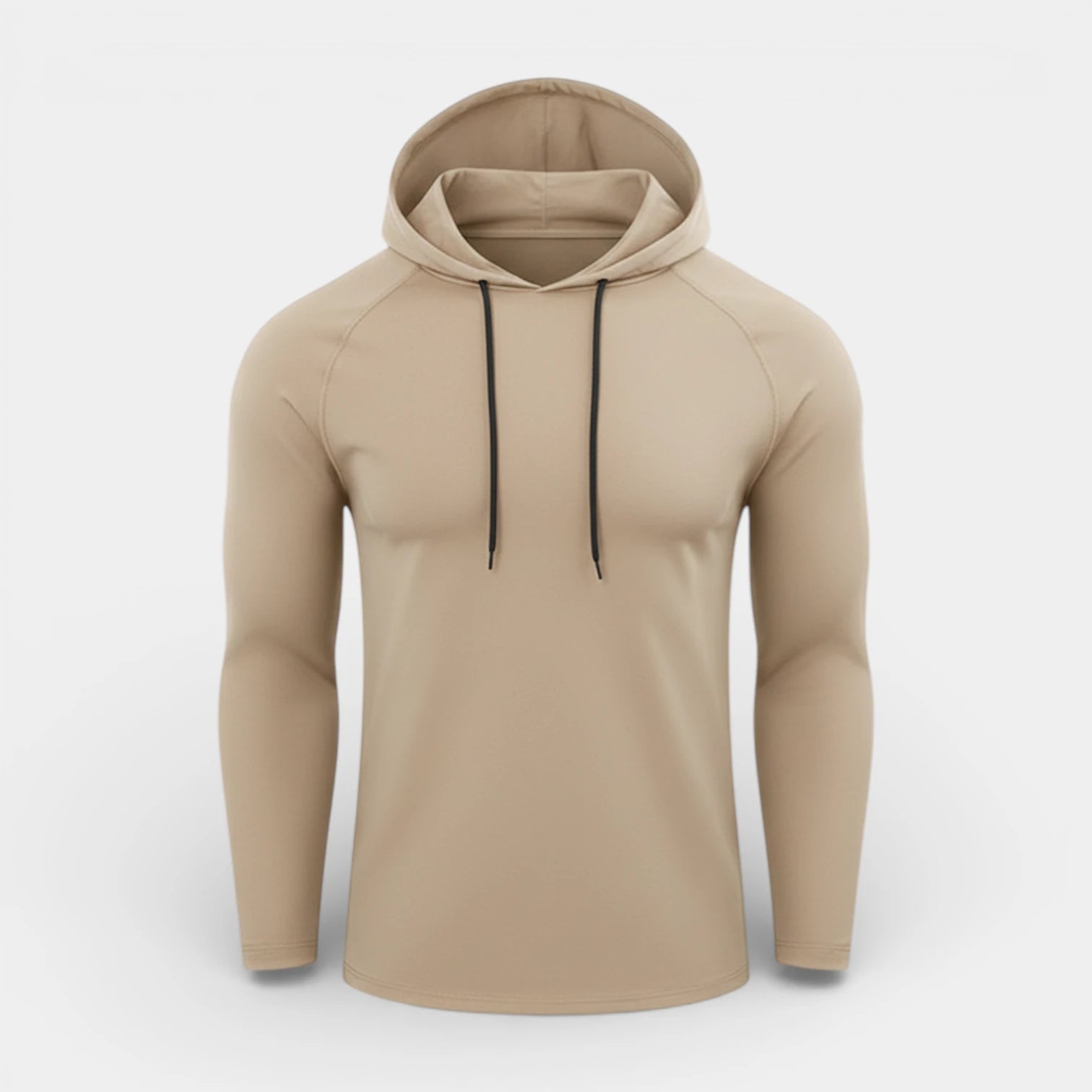 Slim Fit Gym Pullover Hoodie Long Sleeve for Men