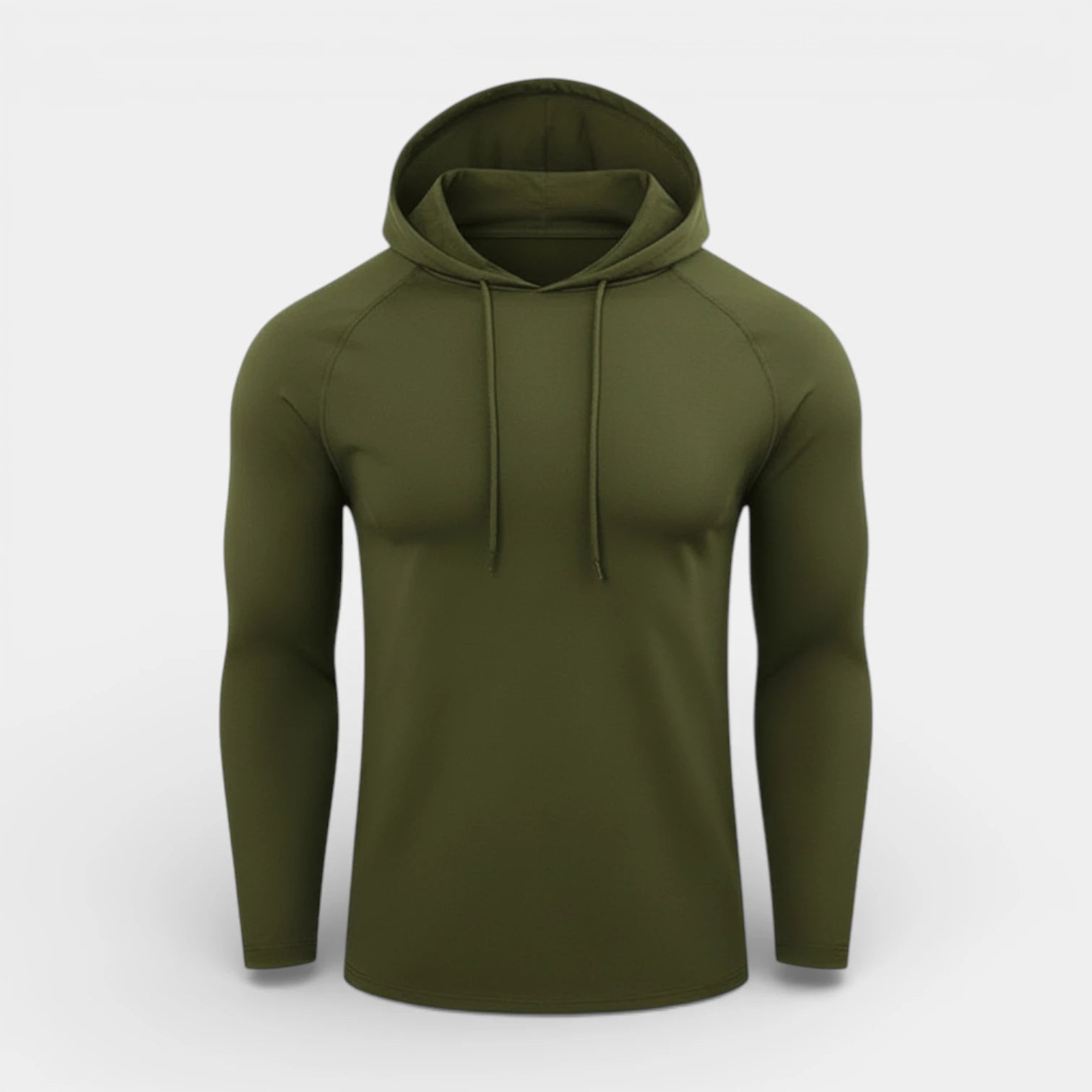 Slim Fit Gym Pullover Hoodie Long Sleeve for Men