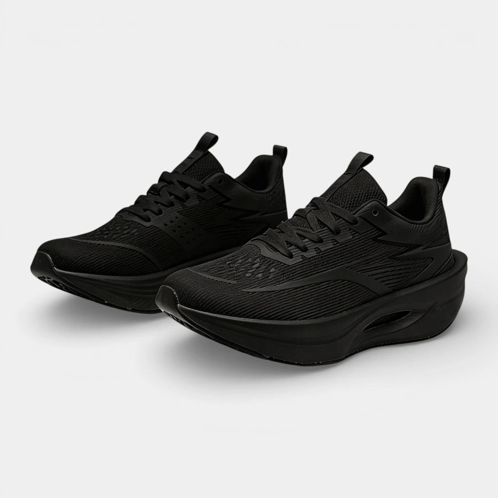 Lace-Up Running Sneakers Knit Upper Athletic for Men