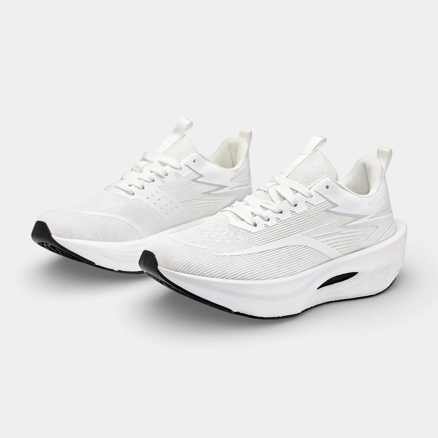 Lace-Up Running Sneakers Knit Upper Athletic for Men