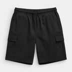 Cargo Shorts Relaxed Fit Drawstring Elastic Waist for Men