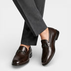 Leather Bit Loafers Slip-On Polished for Men