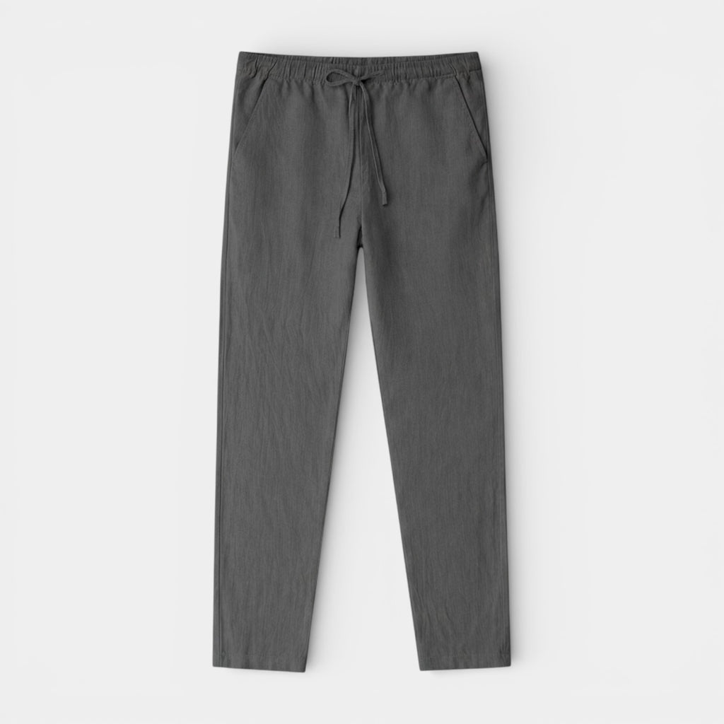 Drawstring Tapered Pants Relaxed Fit for Men