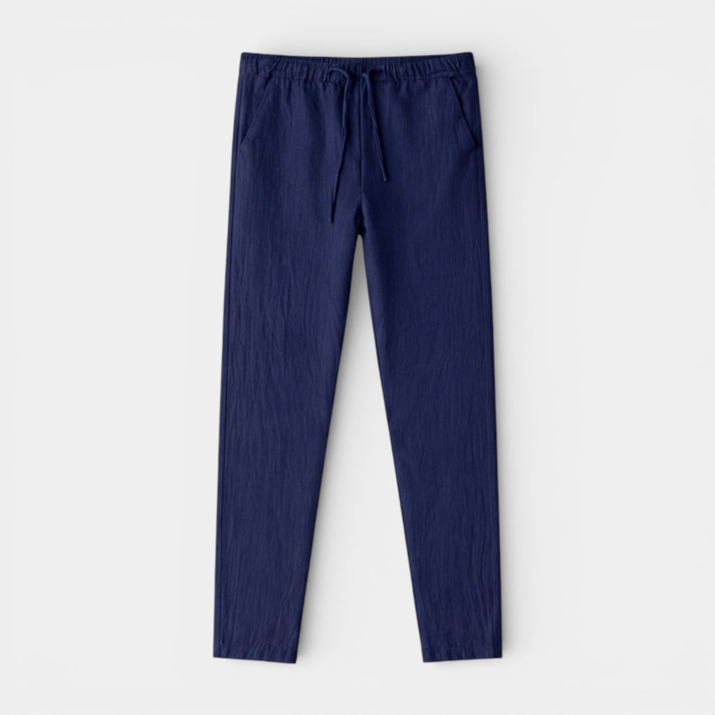Drawstring Tapered Pants Relaxed Fit for Men
