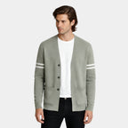 Open-Front Knit Cardigan Long Sleeve Regular Fit for Men