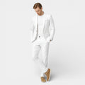 Slim Fit Two-Piece Tailored Suit Set for Men