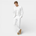 Slim Fit Two-Piece Tailored Suit Set for Men