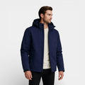 Hooded Zip-Front Jacket Structured Fit for Men