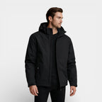 Hooded Zip-Front Jacket Structured Fit for Men