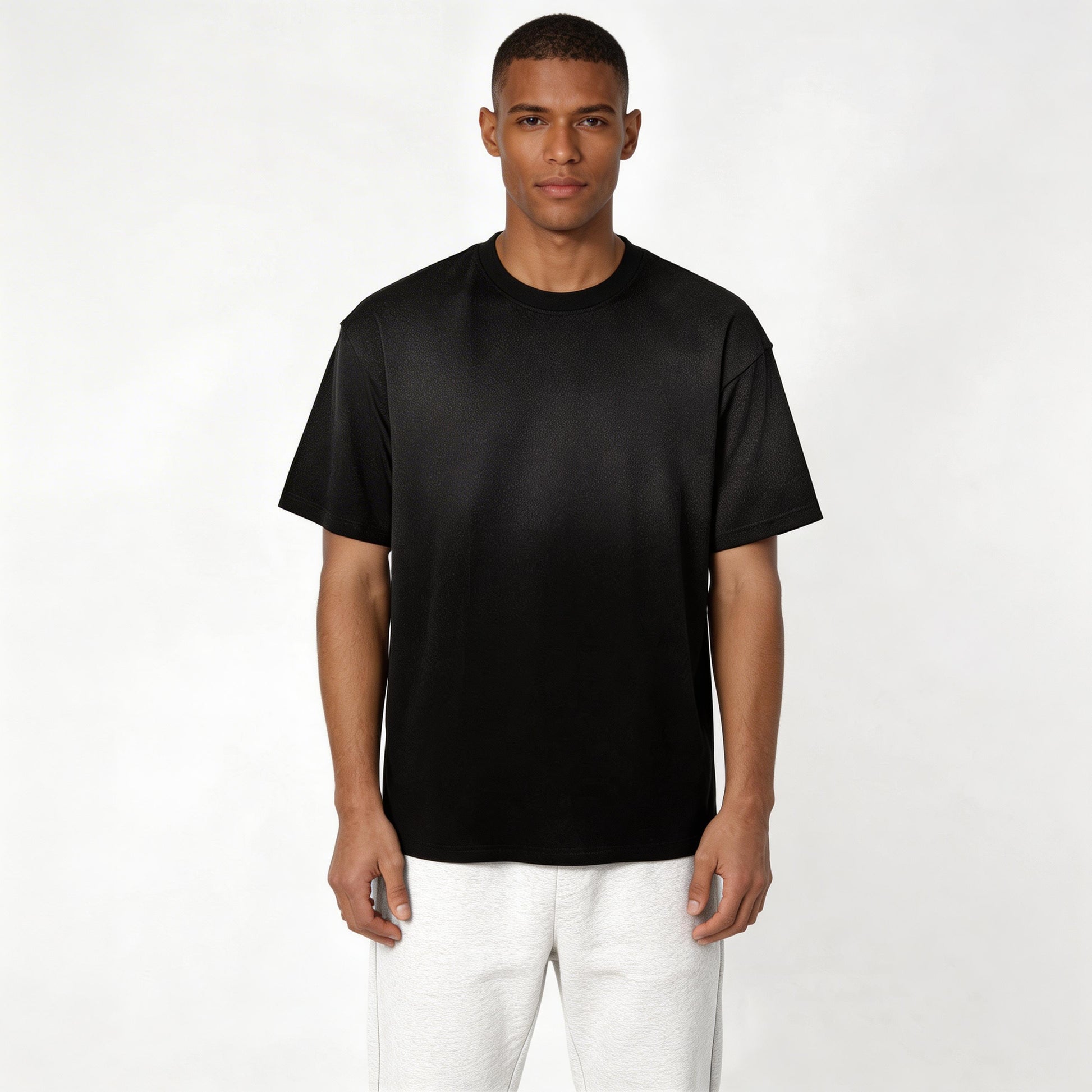 Ombre Gradient Crew Neck T-Shirt Short Sleeve for Men