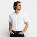 Camp Collar Short Sleeve Button-Up Shirt for Men