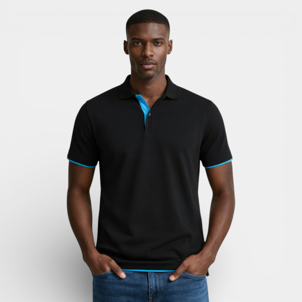 Short Sleeve Polo Shirt Pullover Regular Fit for Men