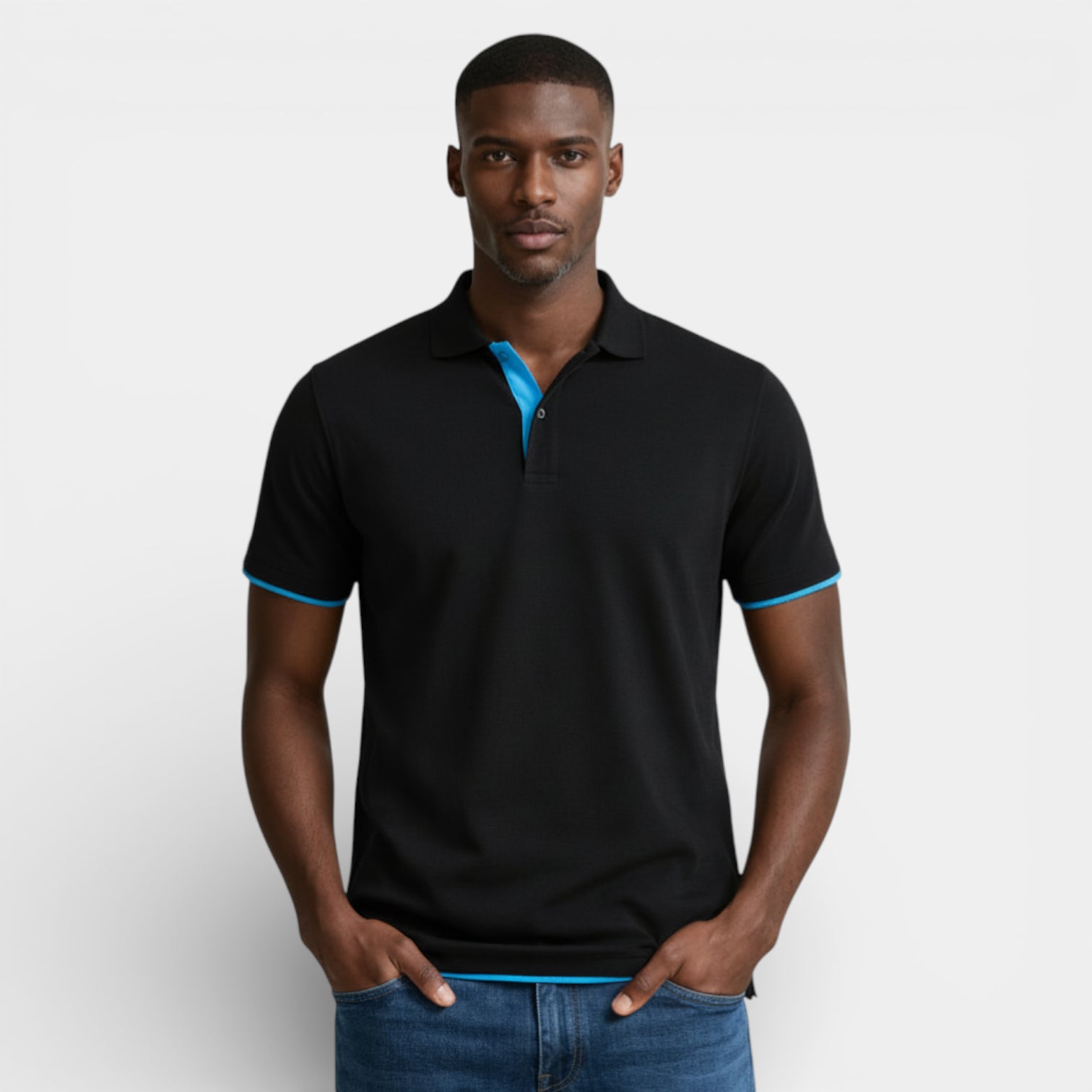 Short Sleeve Polo Shirt Pullover Regular Fit for Men