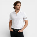 Short Sleeve Half Zip Polo Shirt Regular Fit for Men