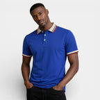 Short Sleeve Button-Up Polo Shirt Regular Fit for Men