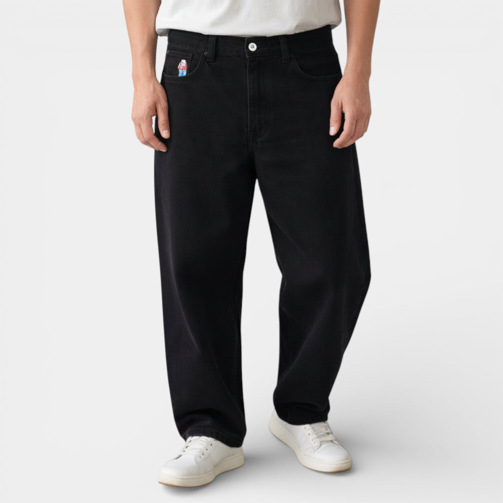 Straight Leg Denim Jeans Regular Fit for Men