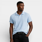 Geometric Pattern Short Sleeve Polo Shirt for Men
