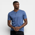 Henley T-Shirt Short Sleeve Button Placket for Men