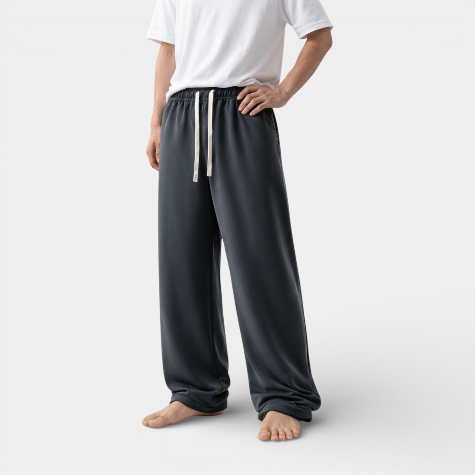 Knit Drawstring Joggers Relaxed Fit for Men