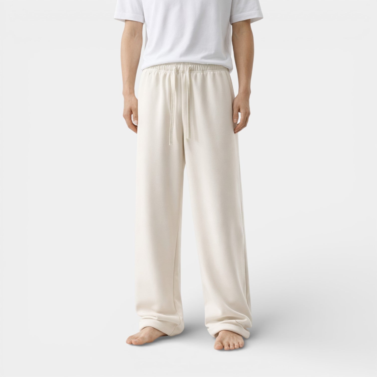 Knit Drawstring Joggers Relaxed Fit for Men