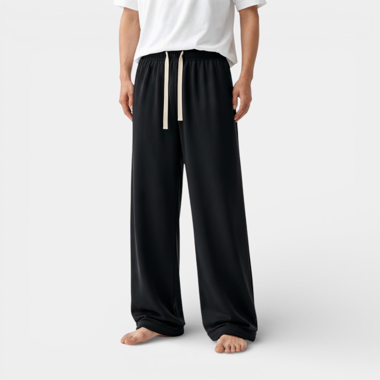 Knit Drawstring Joggers Relaxed Fit for Men