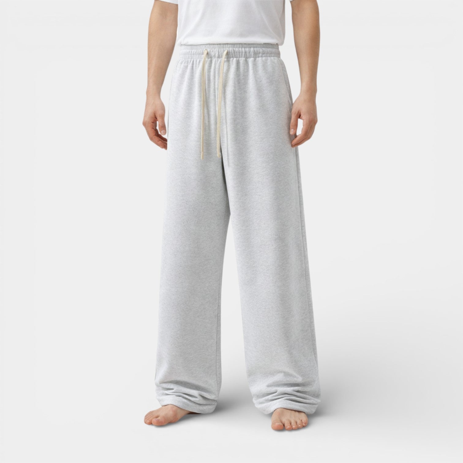 Knit Drawstring Joggers Relaxed Fit for Men