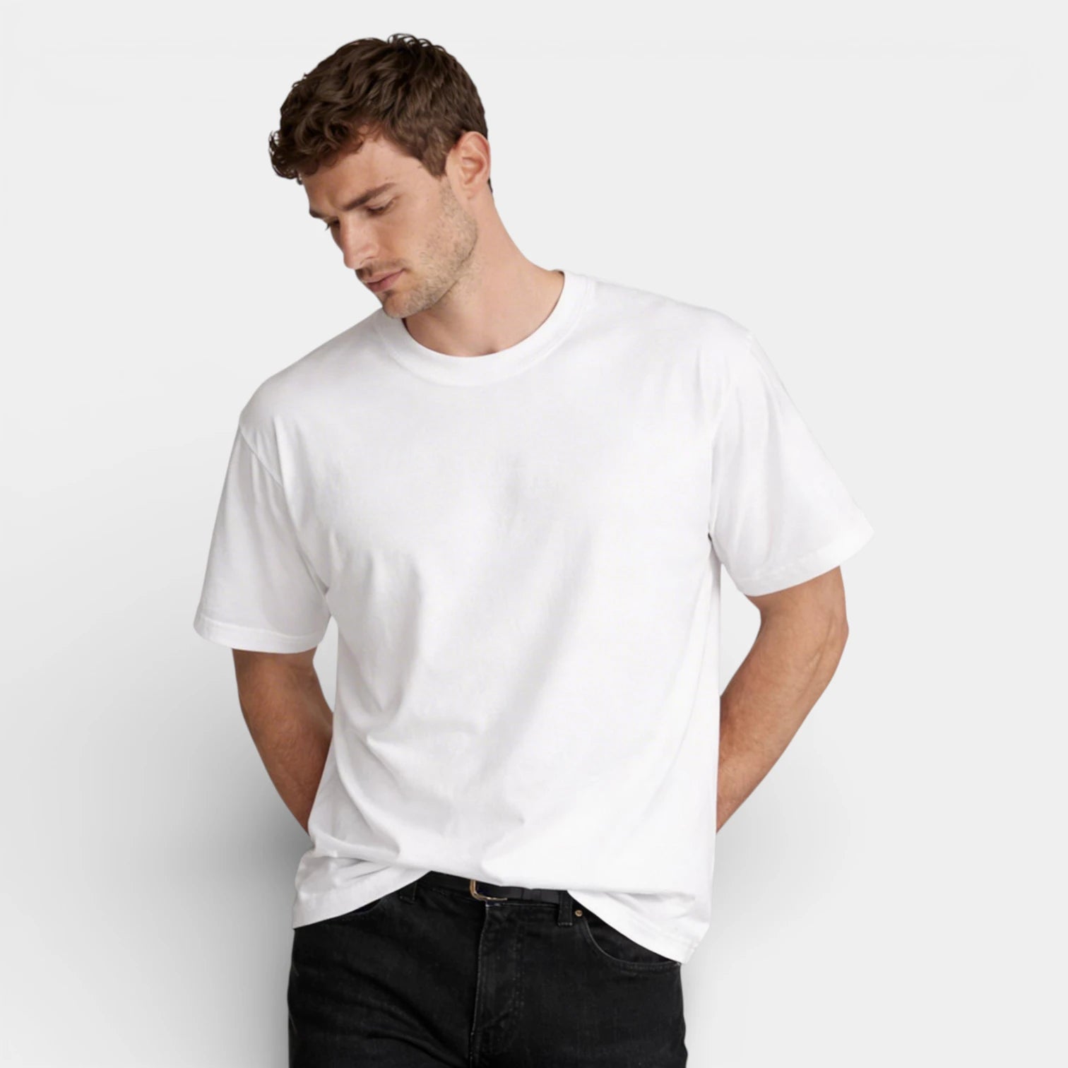 Crew Neck Short Sleeve T-Shirt Regular Fit for Men