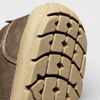 Moc Toe Lace-Up Casual Shoes Textured Grain for Men