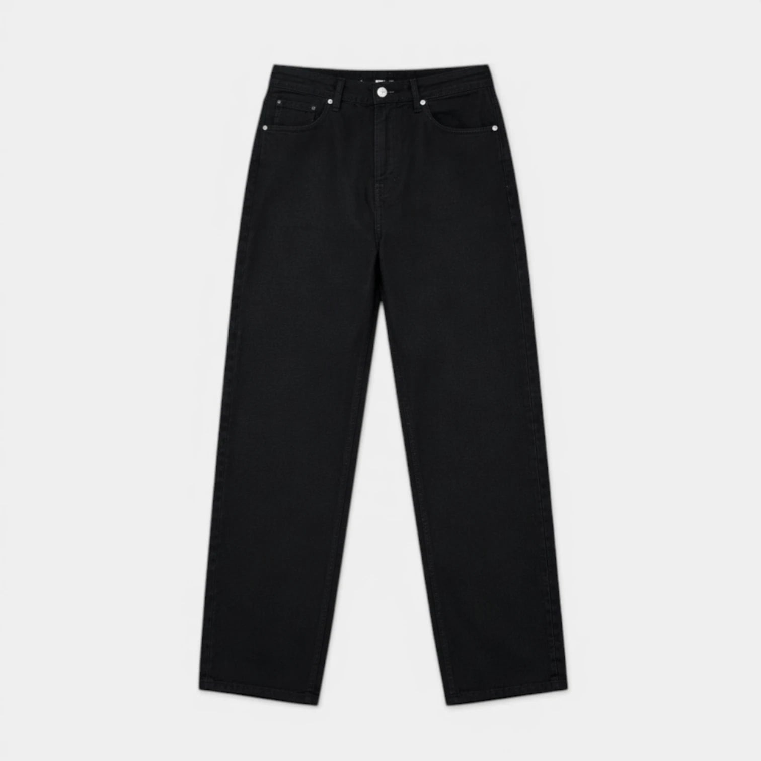 Straight Leg Jeans Five Pocket Button Fly for Men