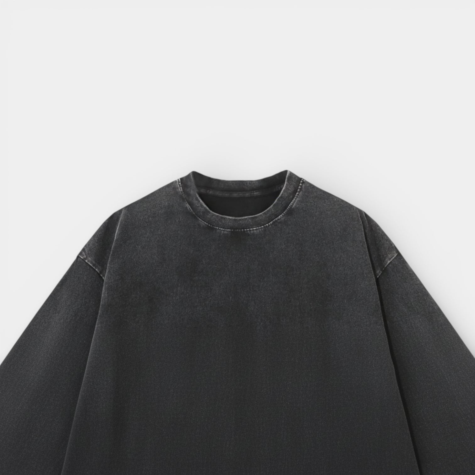 Washed Short Sleeve Pullover Tee Relaxed Fit for Men