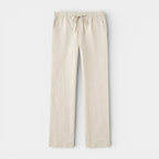 Drawstring Straight Leg Pants Elastic Waist for Men