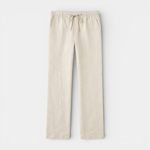 Drawstring Straight Leg Pants Elastic Waist for Men
