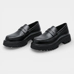 Slip-On Loafers Chunky Sole Vamp Strap for Men