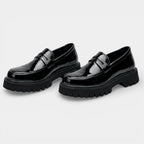 Slip-On Loafers Chunky Sole Vamp Strap for Men