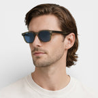 Square Frame Tinted Lens Sunglasses Full-Rim for Men