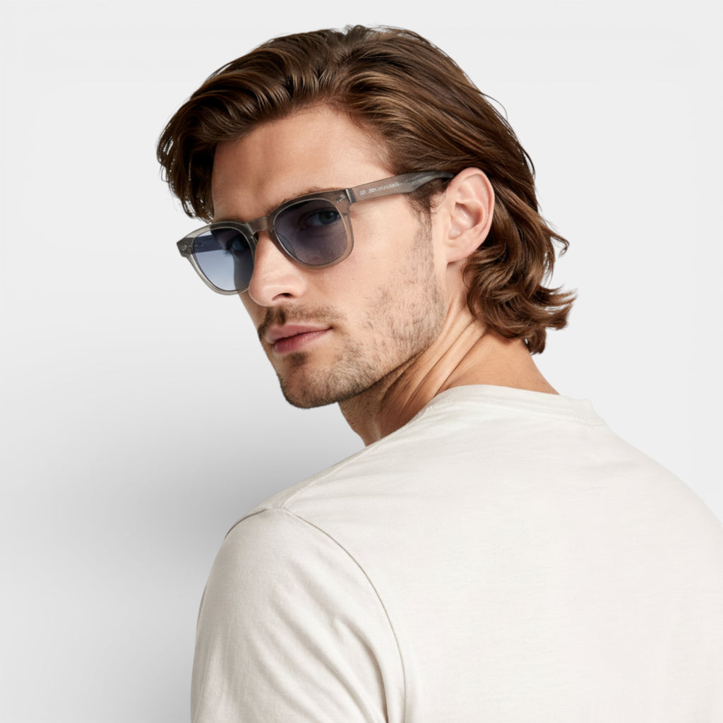 Square Frame Tinted Lens Sunglasses Full-Rim for Men