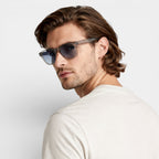 Square Frame Tinted Lens Sunglasses Full-Rim for Men