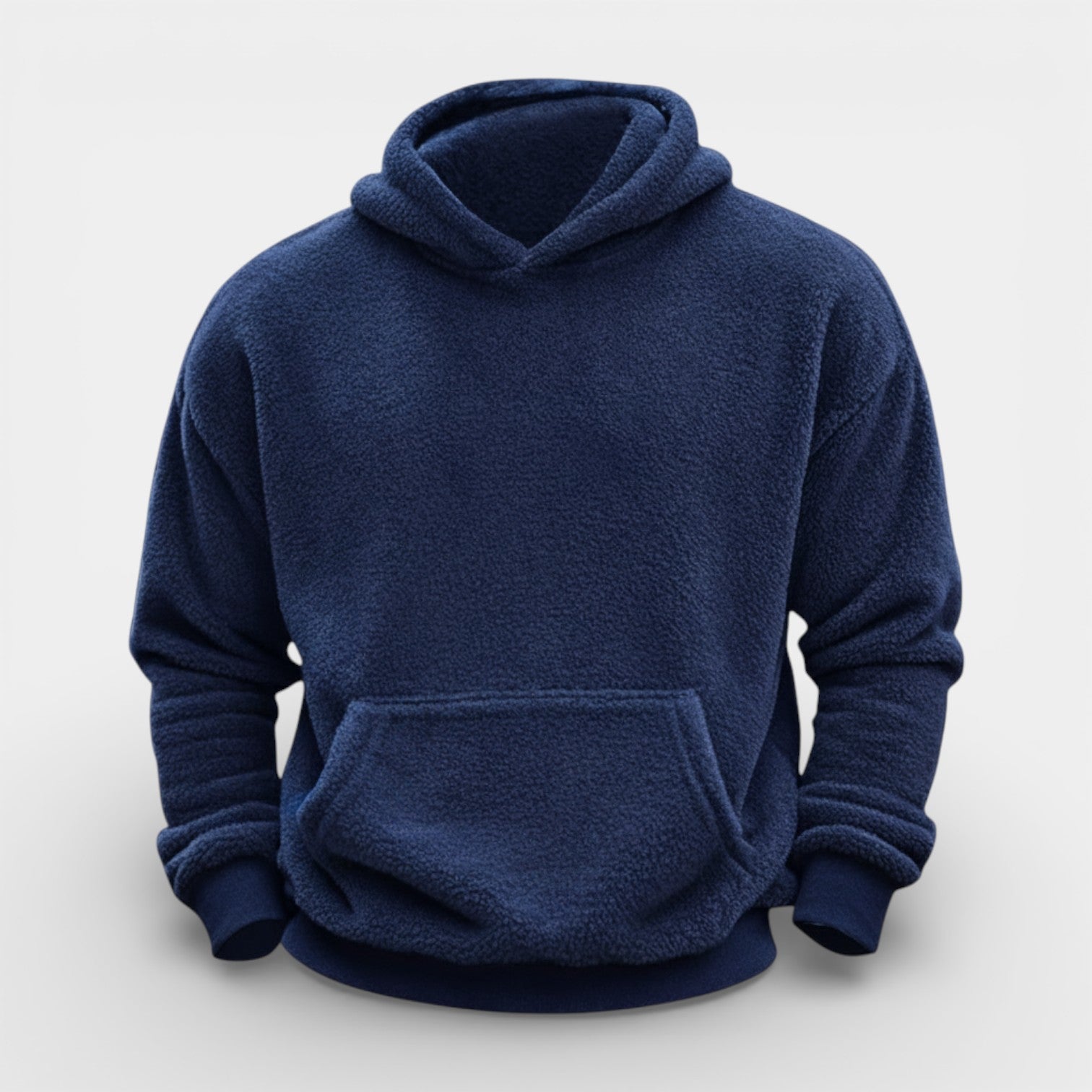 Fleece Pullover Hoodie Relaxed Fit for Men