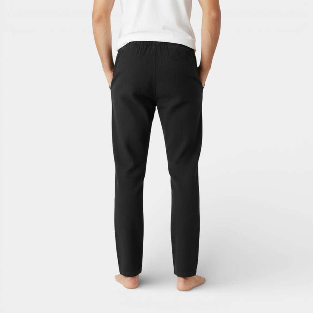 Drawstring Tapered Pants Relaxed Fit for Men