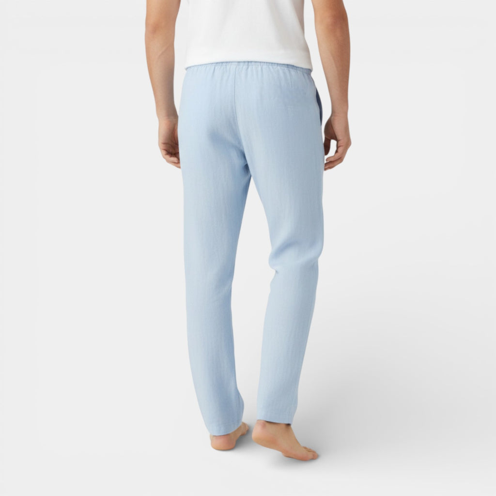 Drawstring Tapered Pants Relaxed Fit for Men