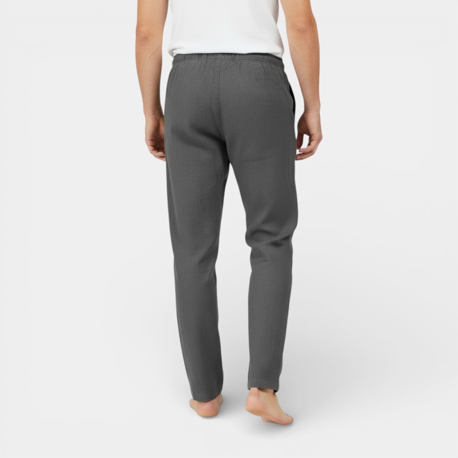 Drawstring Tapered Pants Relaxed Fit for Men
