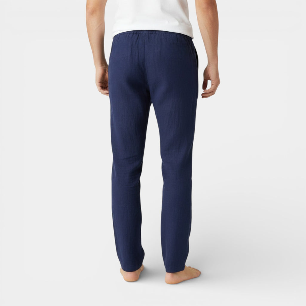 Drawstring Tapered Pants Relaxed Fit for Men