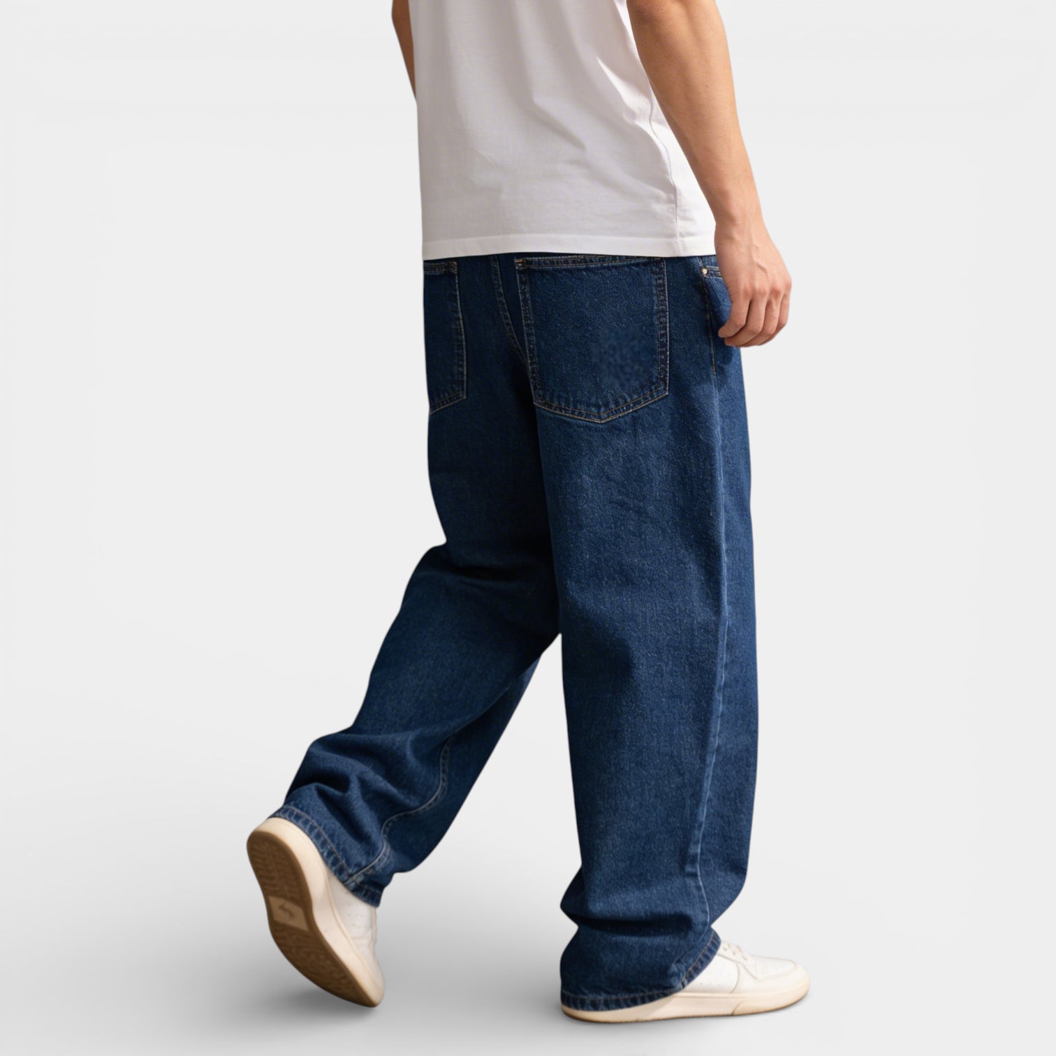 Straight Leg Denim Jeans Regular Fit for Men