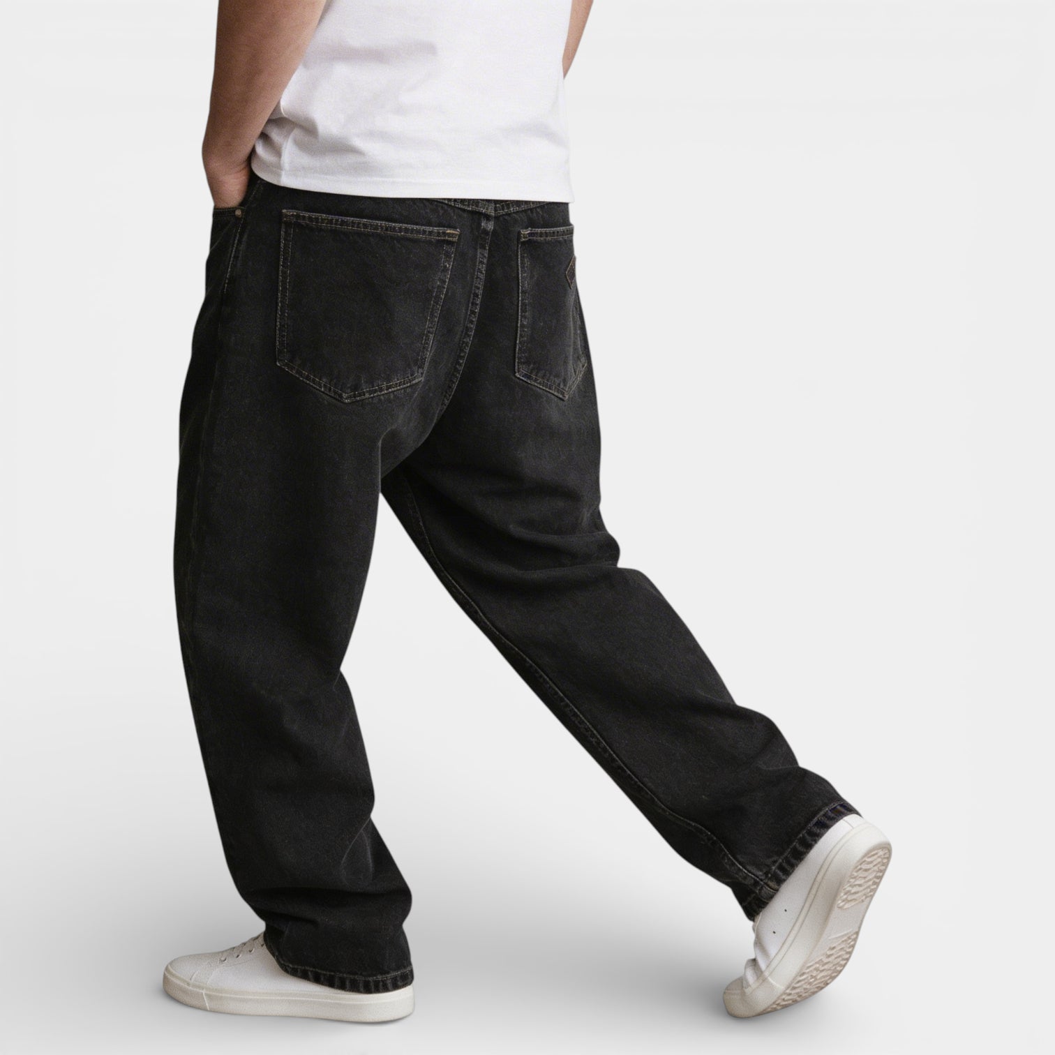 Straight Leg Denim Jeans Regular Fit for Men