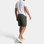 Corduroy Drawstring Shorts Elastic Waist Relaxed Fit for Men