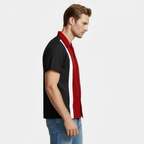 Short Sleeve Camp Collar Button-Up Shirt for Men